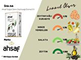 Ahsaf Soğuk Sıkım Sızma Zeytinyağı 3 lt Teneke 