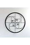 Altın Oran Fibonacci Spirali Metal Duvar Dekoru
