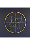 Altın Oran Fibonacci Spirali Metal Duvar Dekoru