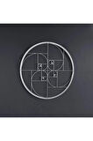 Altın Oran Fibonacci Spirali Metal Duvar Dekoru