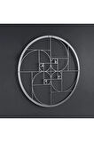 Altın Oran Fibonacci Spirali Metal Duvar Dekoru