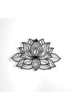 3d Mandala Lotus Çiçeği Metal Duvar Dekoru