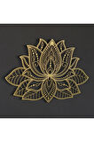 3d Mandala Lotus Çiçeği Metal Duvar Dekoru
