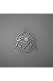 Horus'un Gözü Mısır Kutsal Geometri Metal Duvar Dekoru