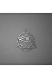 Horus'un Gözü Mısır Kutsal Geometri Metal Duvar Dekoru