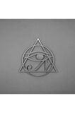 Horus'un Gözü Mısır Kutsal Geometri Metal Duvar Dekoru