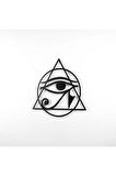 Horus'un Gözü Mısır Kutsal Geometri Metal Duvar Dekoru
