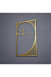Altın Oran Fibonacci Spiral Eşsiz Modern Metal Duvar Dekoru