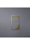 Altın Oran Fibonacci Spiral Eşsiz Modern Metal Duvar Dekoru
