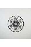 Metatrons Küp Geometri Metal Duvar Dekoru