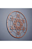 Metatrons Küp Geometri Metal Duvar Dekoru