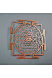 Sri Yantra Kutsal Geometri Metal Duvar Dekoru