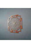 Sri Yantra Kutsal Geometri Metal Duvar Dekoru