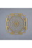 Sri Yantra Kutsal Geometri Metal Duvar Dekoru