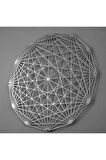 Tesseract Çapraz Poligon Metal Duvar Dekoru