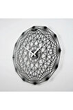 Tesseract Çapraz Poligon Metal Duvar Saati