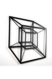 Tesseract Cube Küp Metal Duvar Dekoru, Infinity Cube Küp Metal Duvar Dekoru