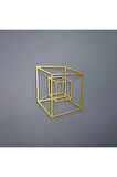 Tesseract Cube Küp Metal Duvar Dekoru, Infinity Cube Küp Metal Duvar Dekoru