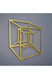 Tesseract Cube Küp Metal Duvar Dekoru, Infinity Cube Küp Metal Duvar Dekoru