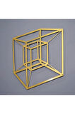 Tesseract Cube Küp Metal Duvar Dekoru, Infinity Cube Küp Metal Duvar Dekoru