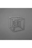 Tesseract Cube Küp Metal Duvar Dekoru, Infinity Cube Küp Metal Duvar Dekoru