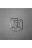 Tesseract Cube Küp Metal Duvar Dekoru, Infinity Cube Küp Metal Duvar Dekoru