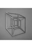 Tesseract Cube Küp Metal Duvar Dekoru, Infinity Cube Küp Metal Duvar Dekoru