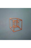 Tesseract Cube Küp Metal Duvar Dekoru, Infinity Cube Küp Metal Duvar Dekoru