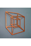 Tesseract Cube Küp Metal Duvar Dekoru, Infinity Cube Küp Metal Duvar Dekoru