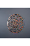 Sri Yantra Kutsal Daire Metal Duvar Dekoru