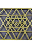 Sri Yantra Kutsal Üçgen Metal Duvar Dekoru