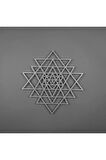 Sri Yantra Kutsal Üçgen Metal Duvar Dekoru