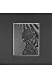 Inci Küpeli Kız Metal Duvar Dekoru (girl With A Pearl Earring By Johannes Vermeer)