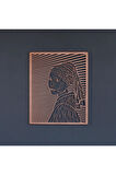 Inci Küpeli Kız Metal Duvar Dekoru (girl With A Pearl Earring By Johannes Vermeer)