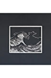 The Great Wave Off Kanagawa Hokusai Metal Duvar Dekoru