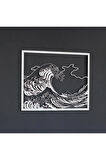 The Great Wave Off Kanagawa Hokusai Metal Duvar Dekoru