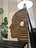 CIGILWOOD HUMAN FACE AHŞAP BOHEM TABLO