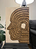 CIGILWOOD HUMAN FACE AHŞAP BOHEM TABLO
