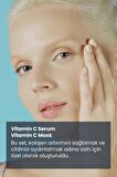 Aydınlatıcı Eşitleyici C+E Vitamin Serum 30ml + C Vitamini Maske 50ml Yenileyici Nemlendirici Set
