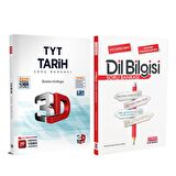 3D TYT Tarih Soru Bankası ve AKM Dil Bilgisi Soru Bankası Seti 2 Kitap