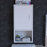 ŞİLE 45 x 85 x 32,5 cm Makine Üstü Asma ve Çok Amaçlı Banyo Dolabı