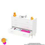 SÖKE 100x75x32,5 cm’ lik 3 Çekmeceli 6 Gözlü Banyo Organizeri Çok Amaçlı Banyo dolabı