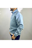 Yarım Fermuarlı Oversize Erkek Sweatshirt