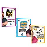 Kr Akademi TYT Vip Fizik Kimya Adası Kimya ve Dr Biyoloji Soru Bankası Seti 3 Kitap