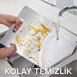 3'lü Paslanmaz Çelik Kesme Tahtası Seti (34X23 - 30X20 - 25X15 Cm) | Kaymaz Silikon Ayaklı, Dayanıklı ve Hijyenik