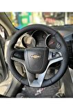 Chevrolet Aveo 2011-2014 Araca Özel Direksiyon Kılıfı Noktalı Düz Deri