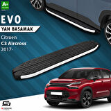S-Dizayn Citroen C3 Aircross Evo Aluminyum Yan Basamak 183 Cm 2017 Üzeri A+ Kalite