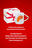 Modern Kadın Siluet 5 Baskılı Hediye Kalp Kupa Bardak Porselen Çay Kahve Fincanı