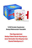 Noel Baba Happy Christmas Baskılı Kırmızı T Saplı Kupa Bardak Porselen Çay Kahve Fincanı