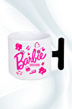 Enter Mode Barbie Baskılı T Saplı Kupa Bardak Porselen Çay Kahve Fincanı